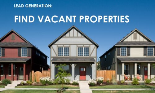 Find Vacant Properties in your backyard without driving..